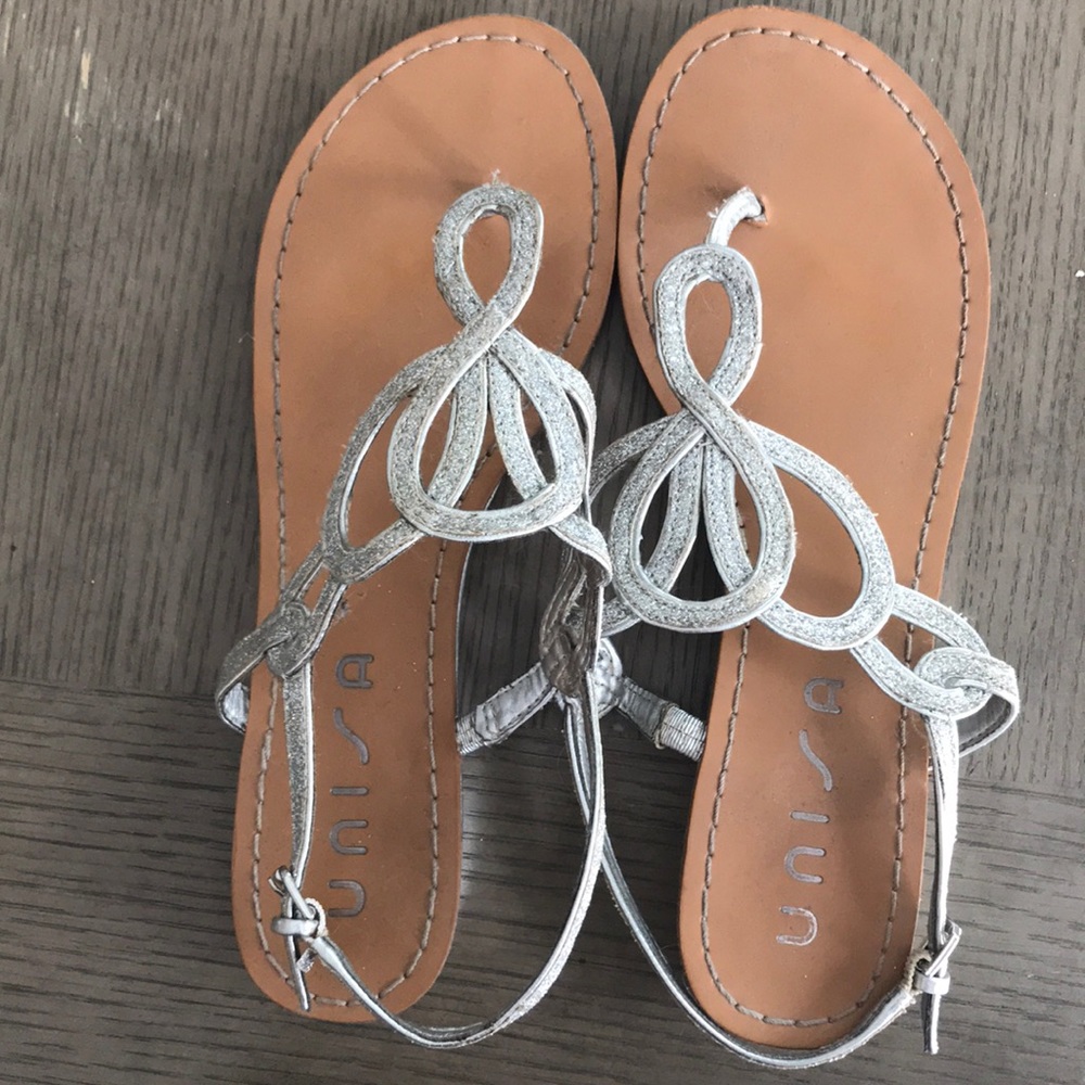 Silver glitter Sandels